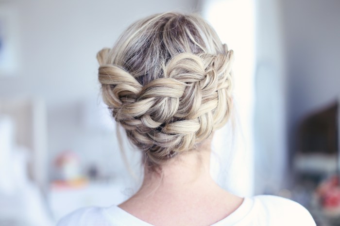 updo crown wedding hairstyles hair braided braids hairstyle styles bun fabmood prom