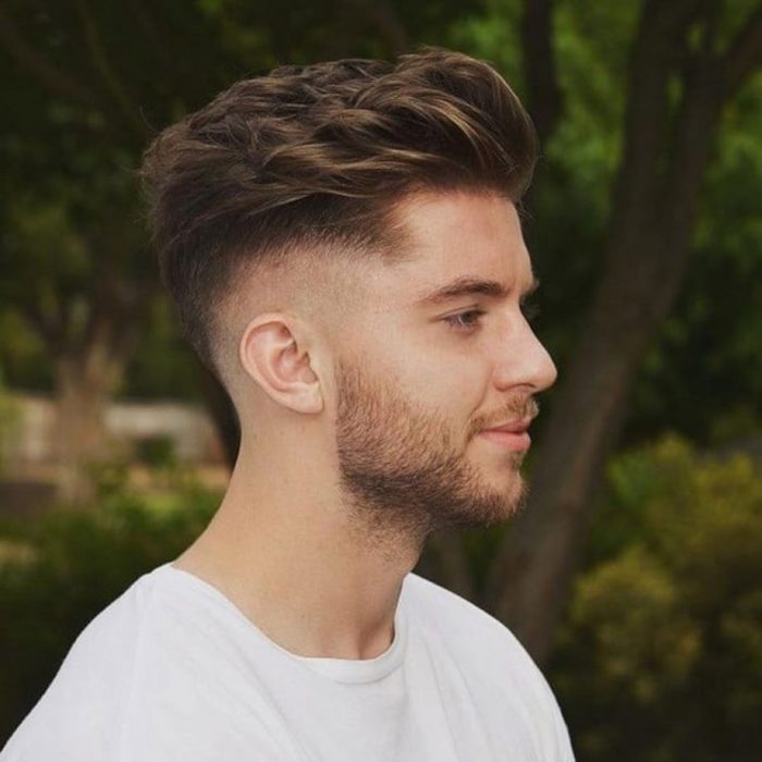quiff hairstyle hairstyles mens hair short thick faded skin