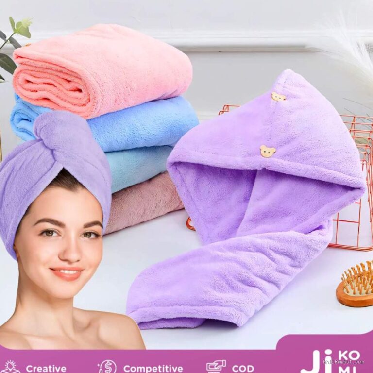 Photo by shopee.co.id - Panduan Memilih Handuk Keramas Mikrofiber yang Cepat Menyerap Air