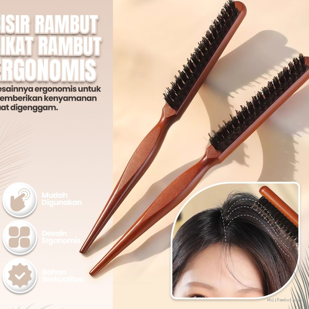 Photo by shopee.co.id - Panduan Menggunakan Bristle Brush untuk Meratakan Minyak Rambut